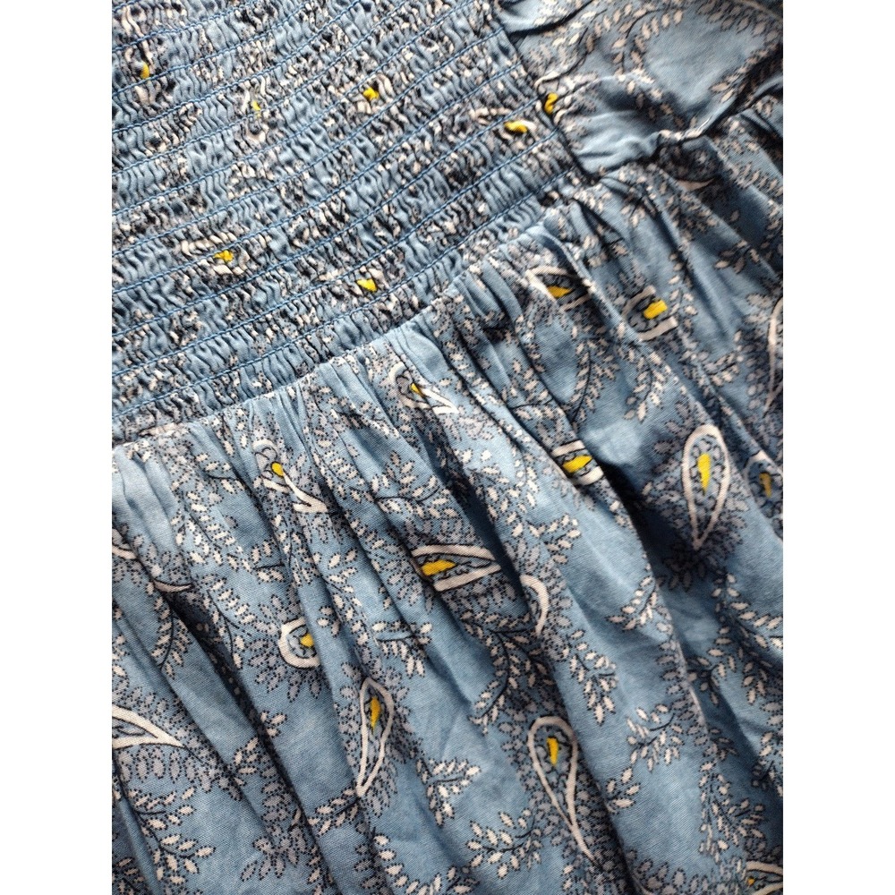 Saks fifth avenue women's blue paisley blouse size medium‎ - Picture 3 of 7